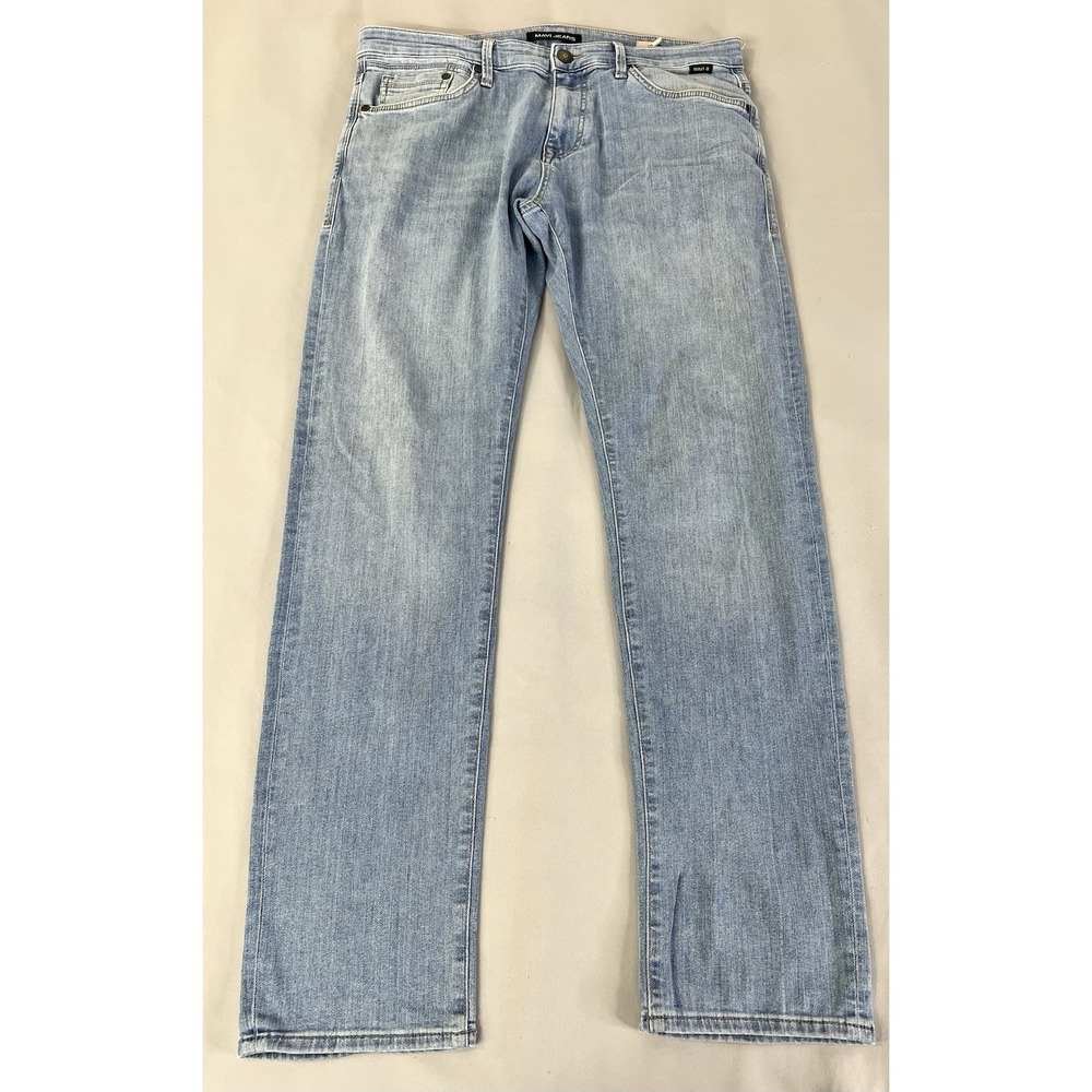 Mavi Jake Jeans Mens Sz33x32 ( 35x32) Blue Slim Leg Fit Stretch‎